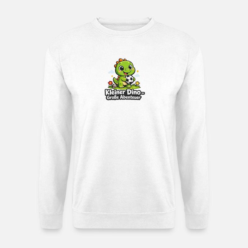 Kleiner Dino – Große Abenteuer - Unisex Pullover - Weiß