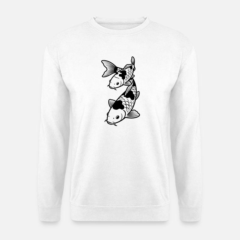 koi carp - Unisex Sweatshirt - white