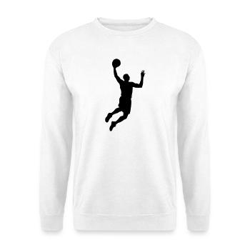 Basketball Silhouette - Unisex Sweatshirt - white - Front