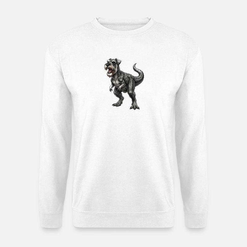 Schnauzer T - REX - Unisex Pullover - Weiß