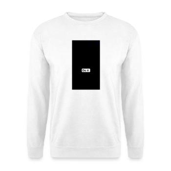 Do It Minimal Black - Unisex Pullover - Weiß - Vorne