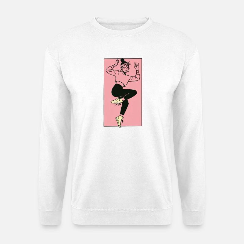 Female dancer #6 - Unisex Sweatshirt - white