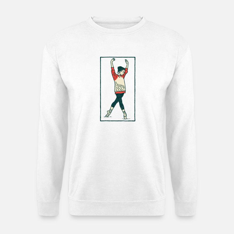 Female dancer #18 - Unisex Pullover - Weiß