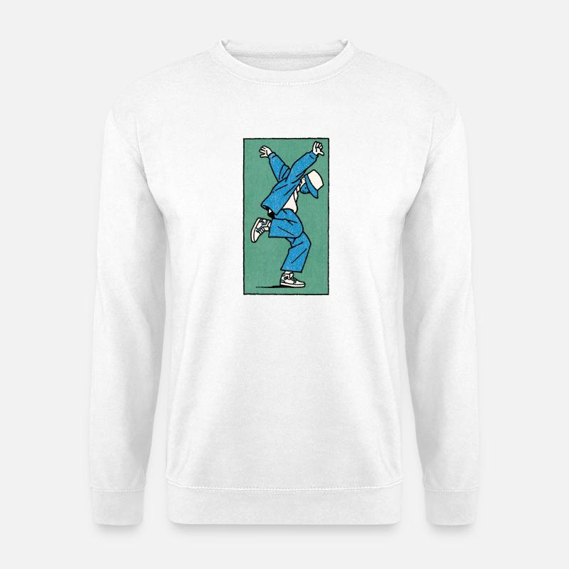 Male dancer #5 - Unisex Sweatshirt - white