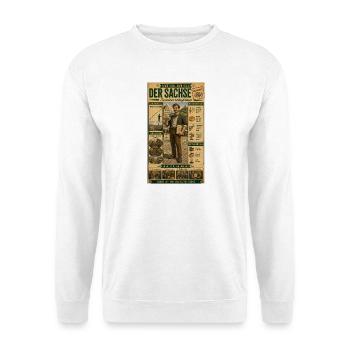 Der Sachse – Gemütlich, aber helle - Unisex Pullover - Weiß - Vorne