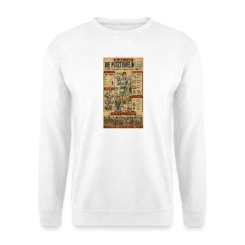 Der Putzteufelin – Kein Krümel ist sicher - Unisex Pullover - Weiß - Vorne