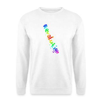REVOLUTION (Regenbogen) - Unisex Pullover - Weiß - Vorne