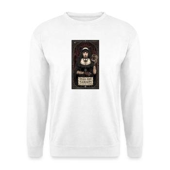 Never Pray, Always Sins Gothic Nun - Unisex Sweatshirt - white - Front