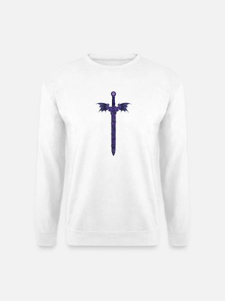 Rose Sword with Wings - Unisex Sweatshirt - white