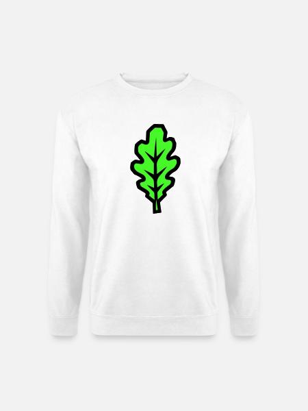 Eichenblatt Blatt Symbol - Unisex Pullover - Weiß