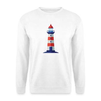 Leuchtturm - Unisex Pullover - Weiß - Vorne - Alina (178cm) & Michal (187cm)