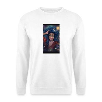WirNoiWe mIAOw We - Unisex Pullover - Weiß - Vorne - Alina (178cm) & Michal (187cm)