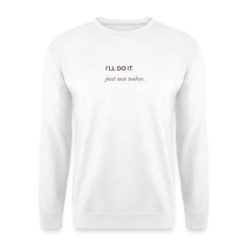 Your_paragraph_text_-1- - Unisex Pullover - Weiß - Vorne - Alina (178cm) & Michal (187cm)