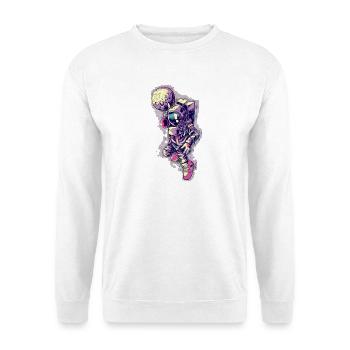 Astronaut zum Mond - Unisex Pullover - Weiß - Vorne