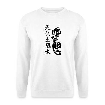China, Lucky Dragon - Unisex Sweatshirt - white - Front