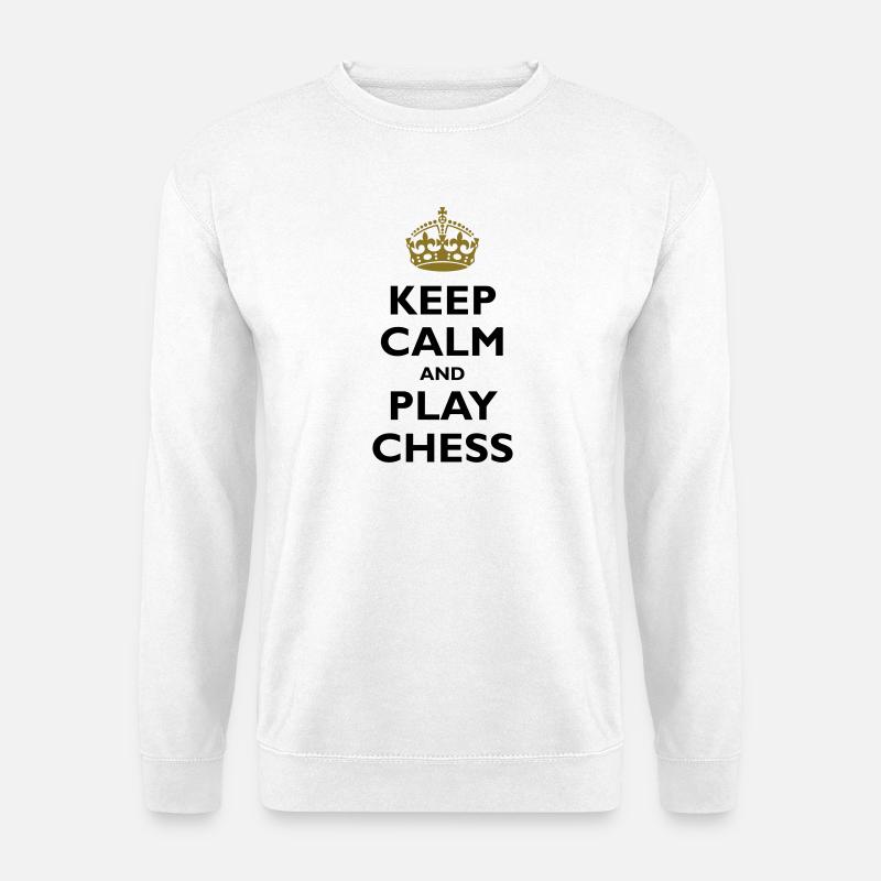 Keep calm and play chess - Unisex Sweatshirt - white