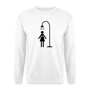 duschen hygiene lebensstil - Unisex Pullover - Weiß - Vorne