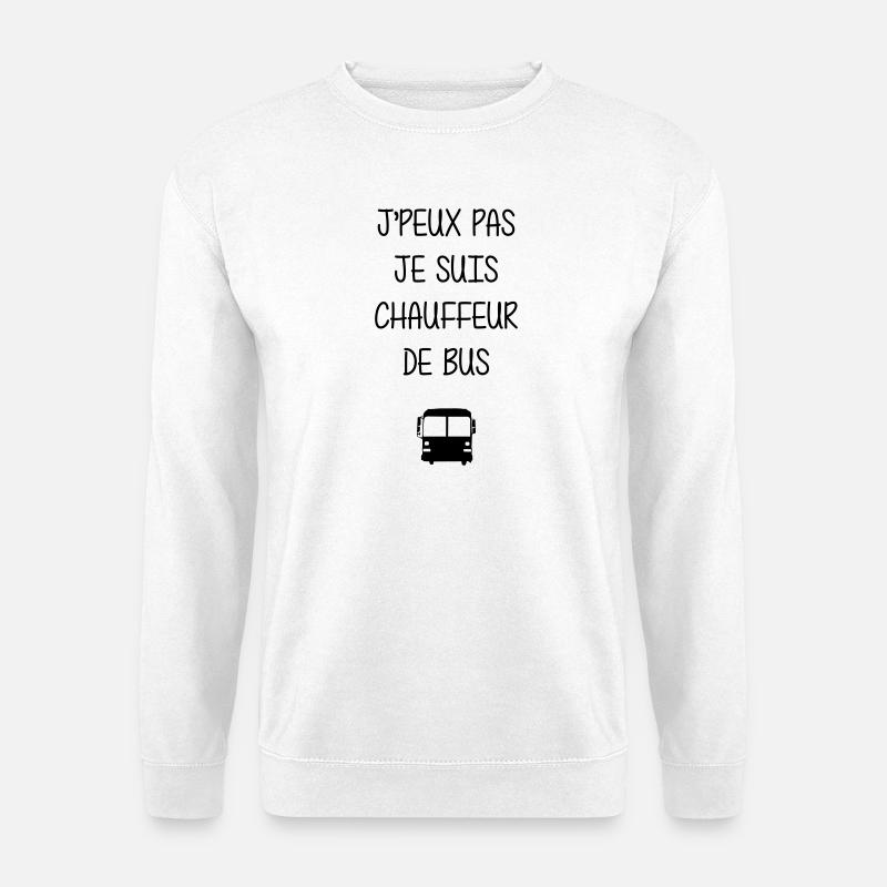 Bus / Busfahrer / Arbeit / Job - Unisex Pullover - Weiß