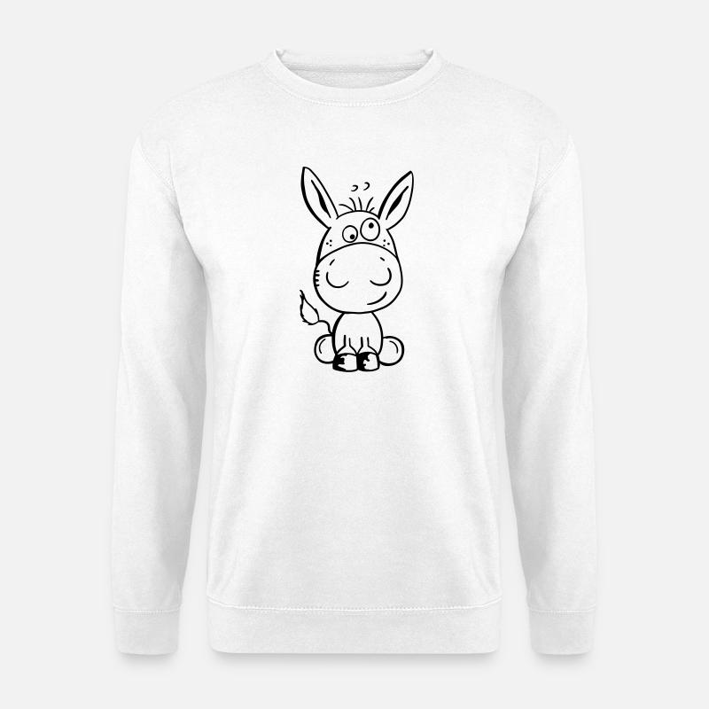 Eselchen Comic Tier - Tiere - Esel - Unisex Sweatshirt - white