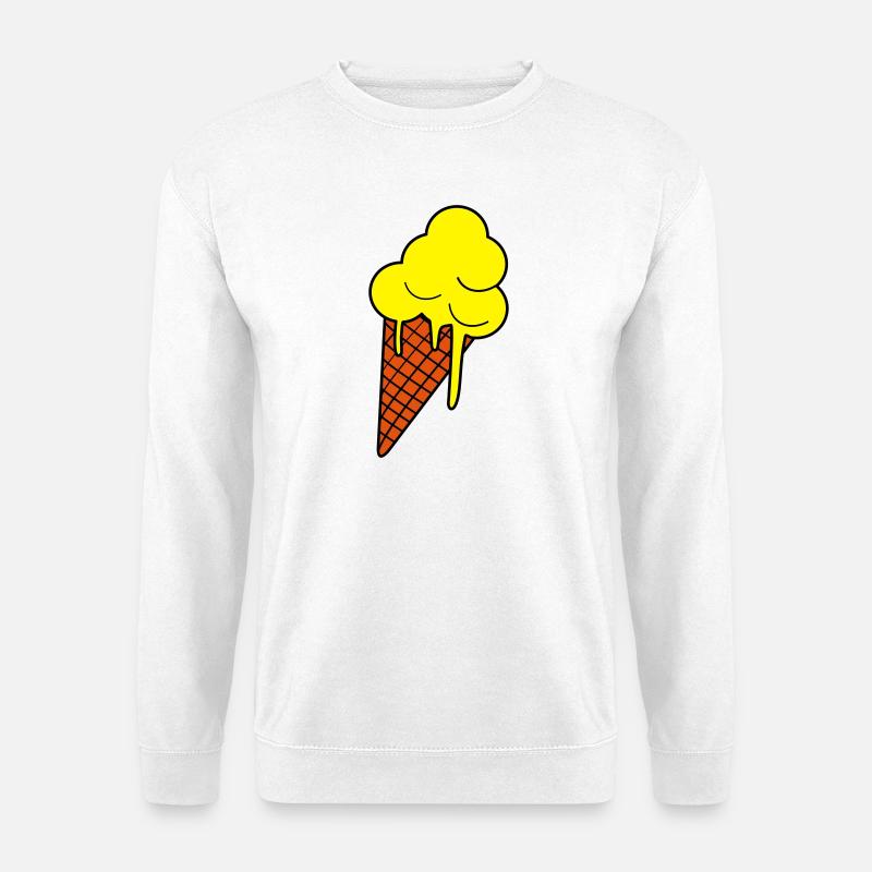 Schmelzendes Eis  Pop Art - Unisex Sweatshirt - white