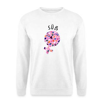 Süß Lecker Nachspeise Süßigkeiten Naschkatzen - Unisex Pullover - Weiß - Vorne