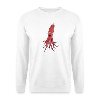 Meerestiere: Ein wunderschöner Tintenfisch - Unisex Pullover - Weiß - Vorne