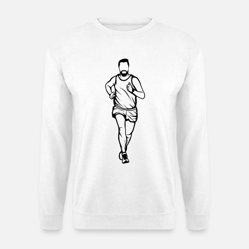 Lustiger Jogger - Unisex Pullover - Weiß