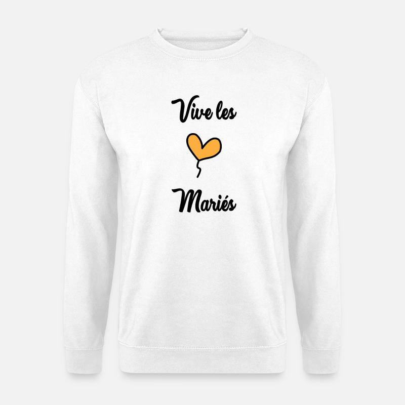 ES LEBE DAS BRAUTPAAR - Unisex Pullover - Weiß