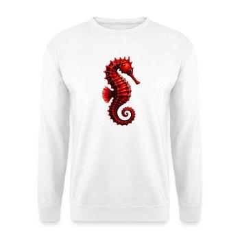 Seepferdchen - Unisex Pullover - Weiß - Vorne