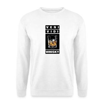 Veni Vidi Whisky - Unisex Pullover - Weiß - Vorne