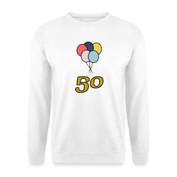 50. 50 YEARS. 50th ANNIVERSARY. 50 YEARS ANNIVERSARY. - Unisex Sweatshirt - white - Front