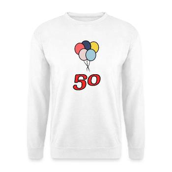50. 50 YEARS. 50th ANNIVERSARY. 50 YEARS ANNIVERSARY. - Unisex Sweatshirt - white - Front