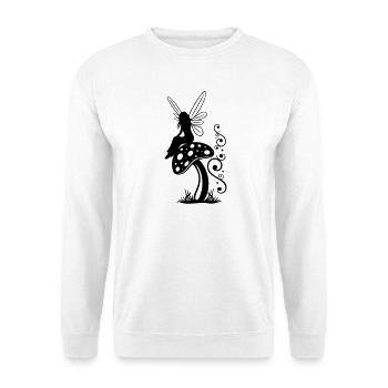 Fee Pilz Elfen Motiv Fantasy - Unisex Pullover - Weiß - Vorne