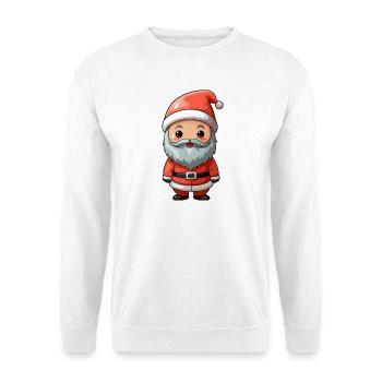 Santa Cartoon Charm - Unisex Pullover - Weiß - Vorne