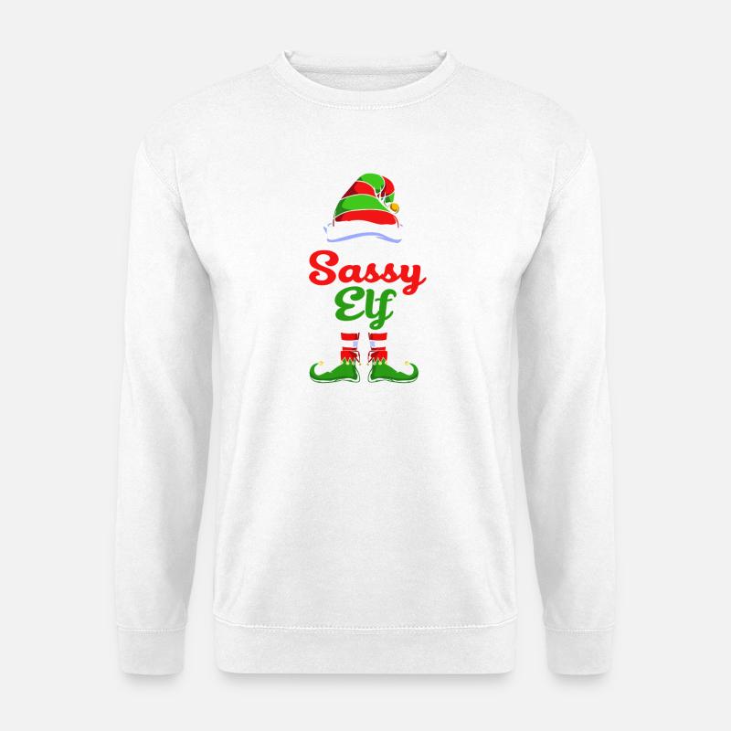 Elfe Elf Weihnachtsgeschenk Nervensäge - Unisex Pullover - Weiß