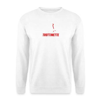 Trotinette course internationale super bike - Sweat-shirt Unisexe - blanc - Devant