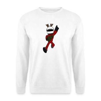 Rennfahrer Weihnachten  - Unisex Pullover - Weiß - Vorne