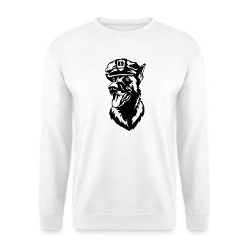 Tête de Malinois - Sweat-shirt Unisexe - blanc - Devant