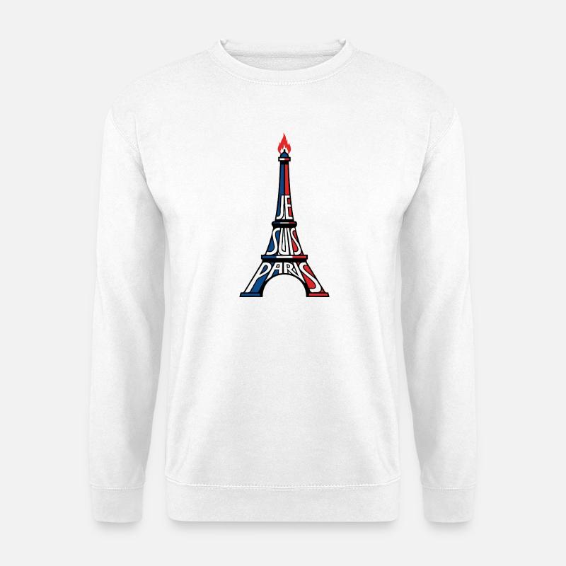 Pariser Eiffelturm - Unisex Pullover - Weiß