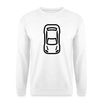 Top car - Unisex Sweatshirt - white - Front