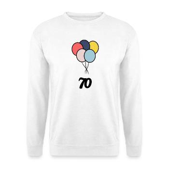 70. 70 YEARS. 70th ANNIVERSARY. 70 YEARS ANNIVERSARY. - Unisex Sweatshirt - white - Front