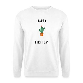 ANNIVERSARY. HAPPY BIRTHDAY. HAPPY BIRTHDAY. - Unisex Sweatshirt - white - Front