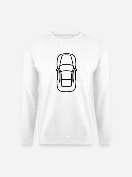voiture - Sweat-shirt Unisexe - blanc