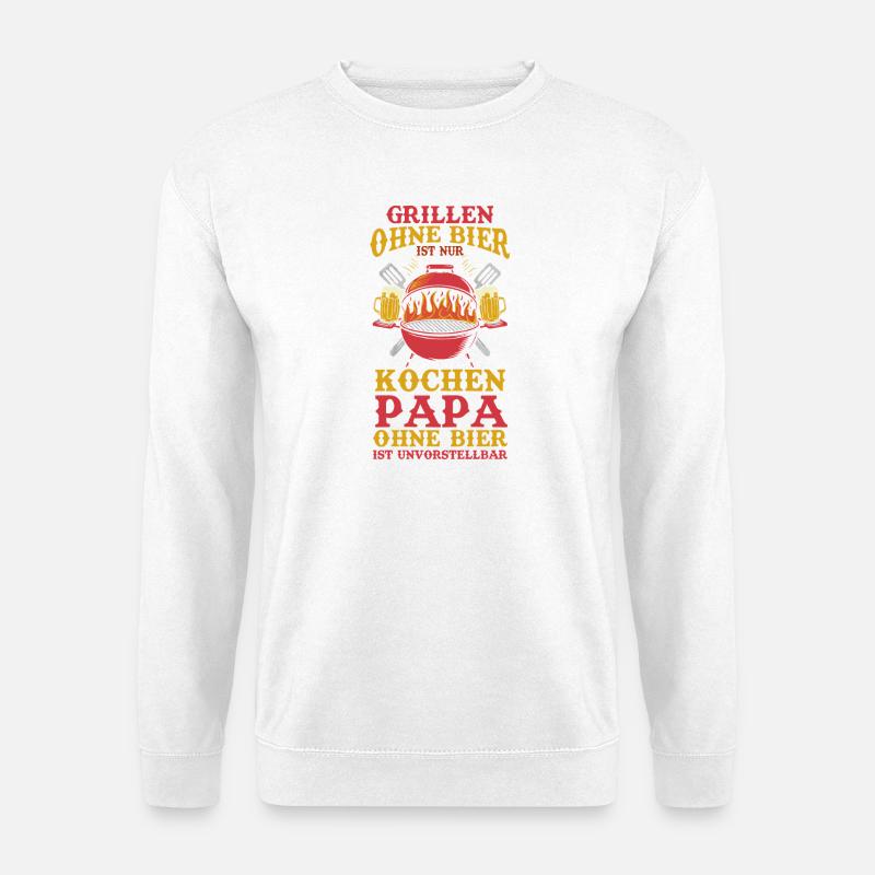 Øl Far Fars Dag Far - Unisex sweater - hvid