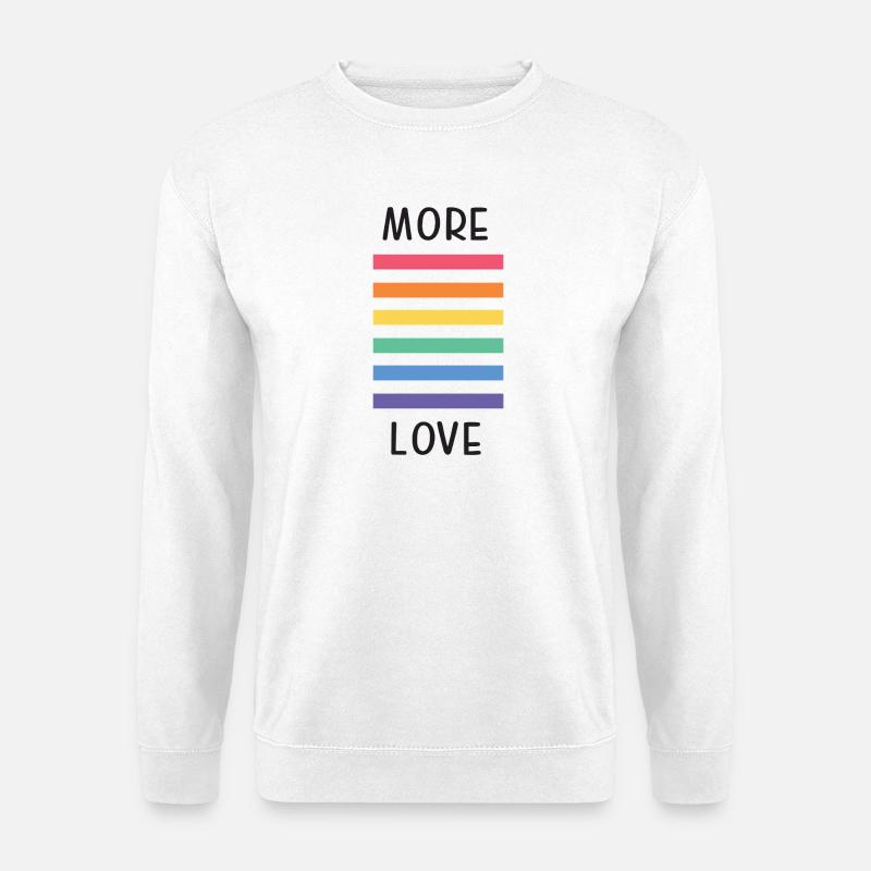 LGBT-Pride-Monat – Mehr Liebe - Unisex Pullover - Weiß
