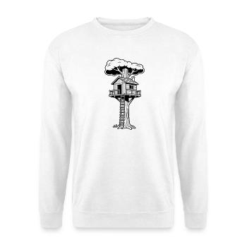 Cabane dans les arbres - Sweat-shirt Unisexe - blanc - Devant