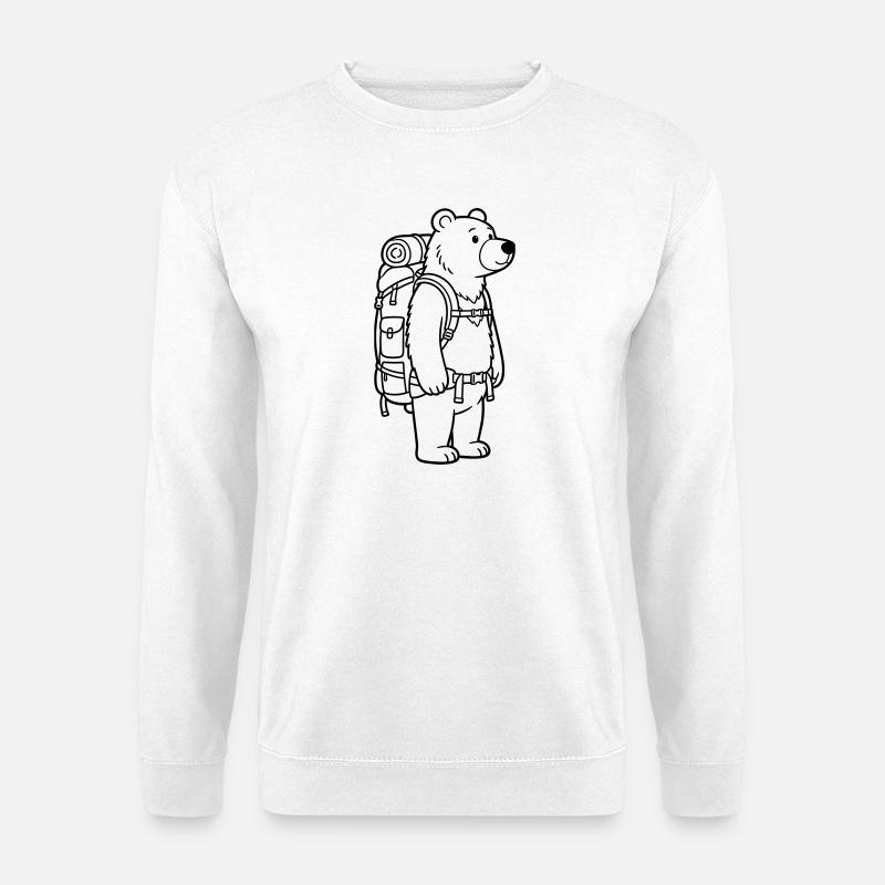 Wanderbär - Unisex Pullover - Weiß