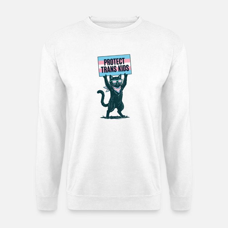 LGBTQ-Pride-Monat – Schütze trans Kinder - Unisex Pullover - Weiß