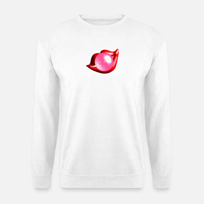 Kaugummiblase - Unisex Pullover - Weiß
