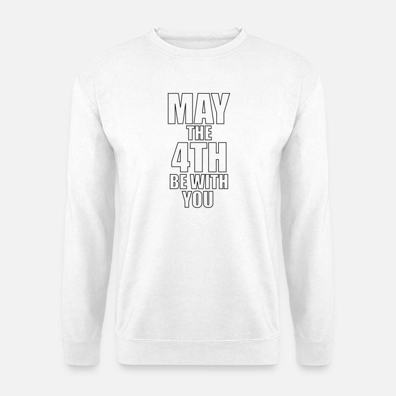 May the 4th be with you - Unisex Pullover - Weiß